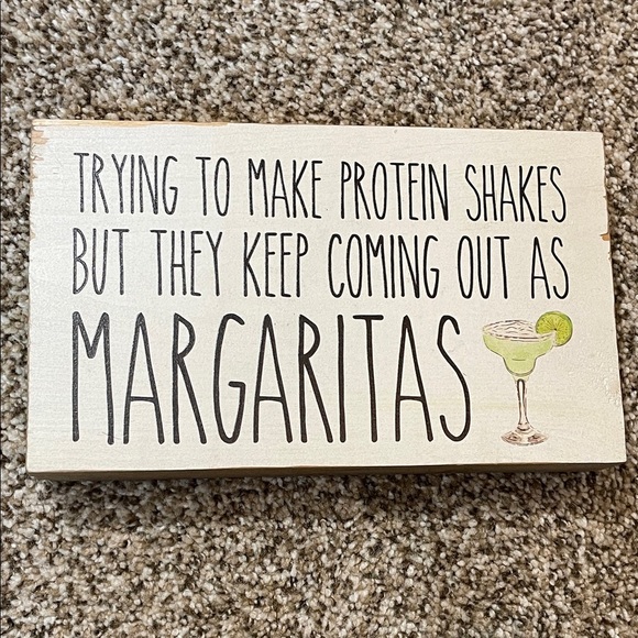 🩷Humorous Wall Sign with Margarita Design - Picture 1 of 2